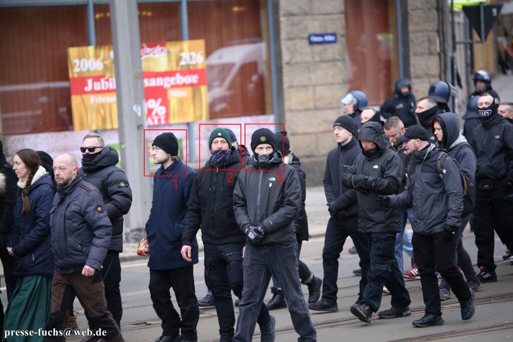 Marcel Waschek, Robby Höpfner und Jamie Schöbitz